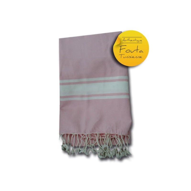 fouta drap de bain hammam rose