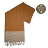 fouta nid abeille marron