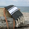 fouta drap de bain hammam noir