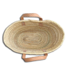 petit panier osier anses cuir plate