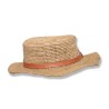 chapeau raphia crochet arrondi