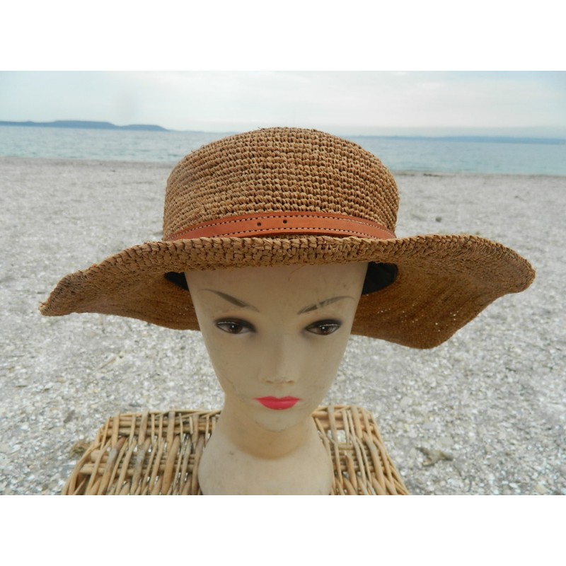 Chapeau paille crochetée –