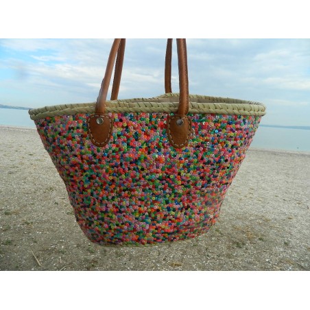 panier de plage en osier