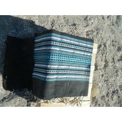 fouta lurex noir claire