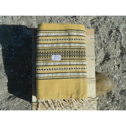 fouta lurex jaune