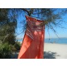 fouta lurex orange