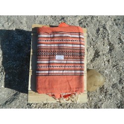 fouta lurex orange