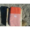 fouta nid abeille orange