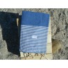 fouta nid abeille bleu