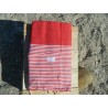 fouta nid abeille rouge