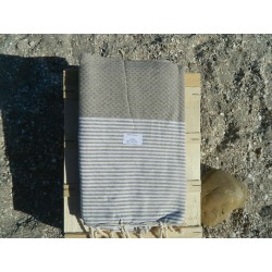 fouta nid abeille grise