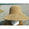 chapeau en raphia crochet en cloche