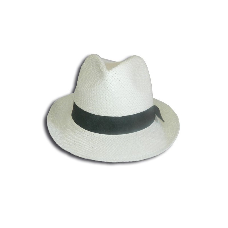 chapeau borsalino blanc