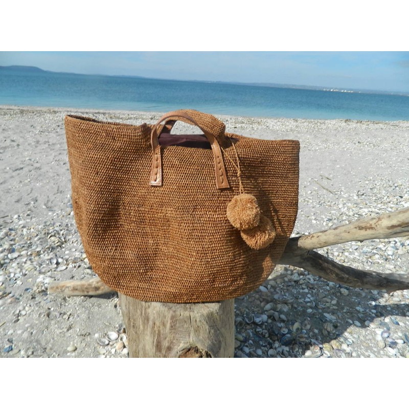 Cuir Sac Panier Cabas Panier Sac En Rotin Et Cuir Panier Cabas