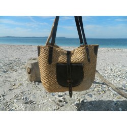 grand sac en raphia crochet...