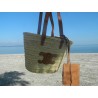 panier paille moyen de plage et ville