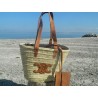 panier paille moyen de plage et ville