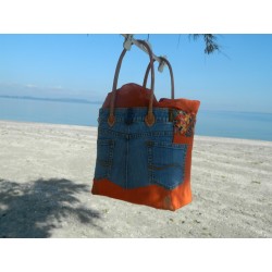 panier de plage en raphia...
