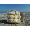 sac en double anse cuir avec laine  blanche