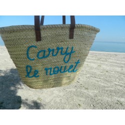 panier plage grande anses cuir
