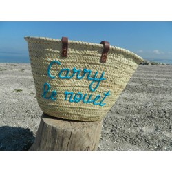 panier plage grande anses cuir