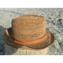 chapeaux en raphia crochet femme et homme