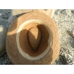 chapeaux en raphia crochet femme et homme