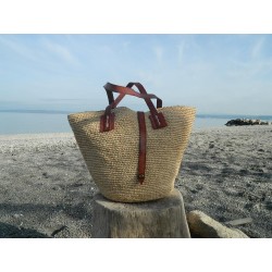 sac cabas en raphia...