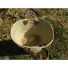 petit panier en palme naturelle anses cuir