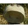 petit panier en palme naturelle anses cuir